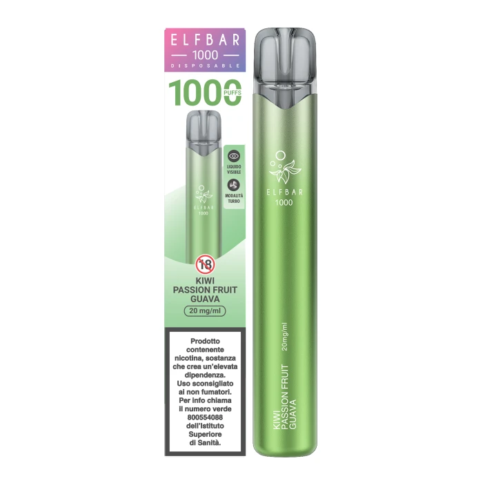 Kiwi Passion Fruit Guava - Elfbar 1000