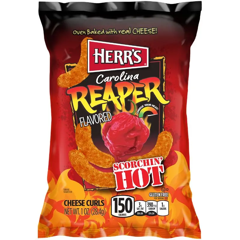 Herr's Carolina Reaper Cheese Curls